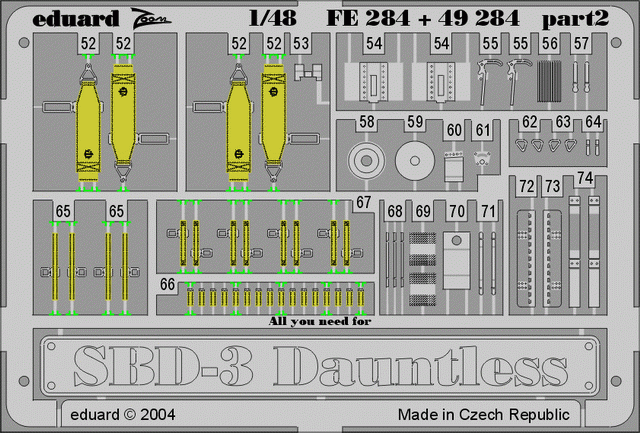 Eduard FE284 SBD-3 ACCURATE MINIATURES 1/48 – image 2