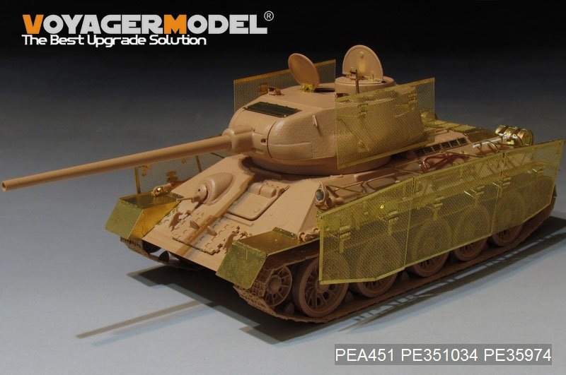 Voyager Model PEA451 WWII Russian T-34/85 &amp;quot;Thoma shields&amp;quot; wire mesh schürzen (GP) 1/35 – Bild 2