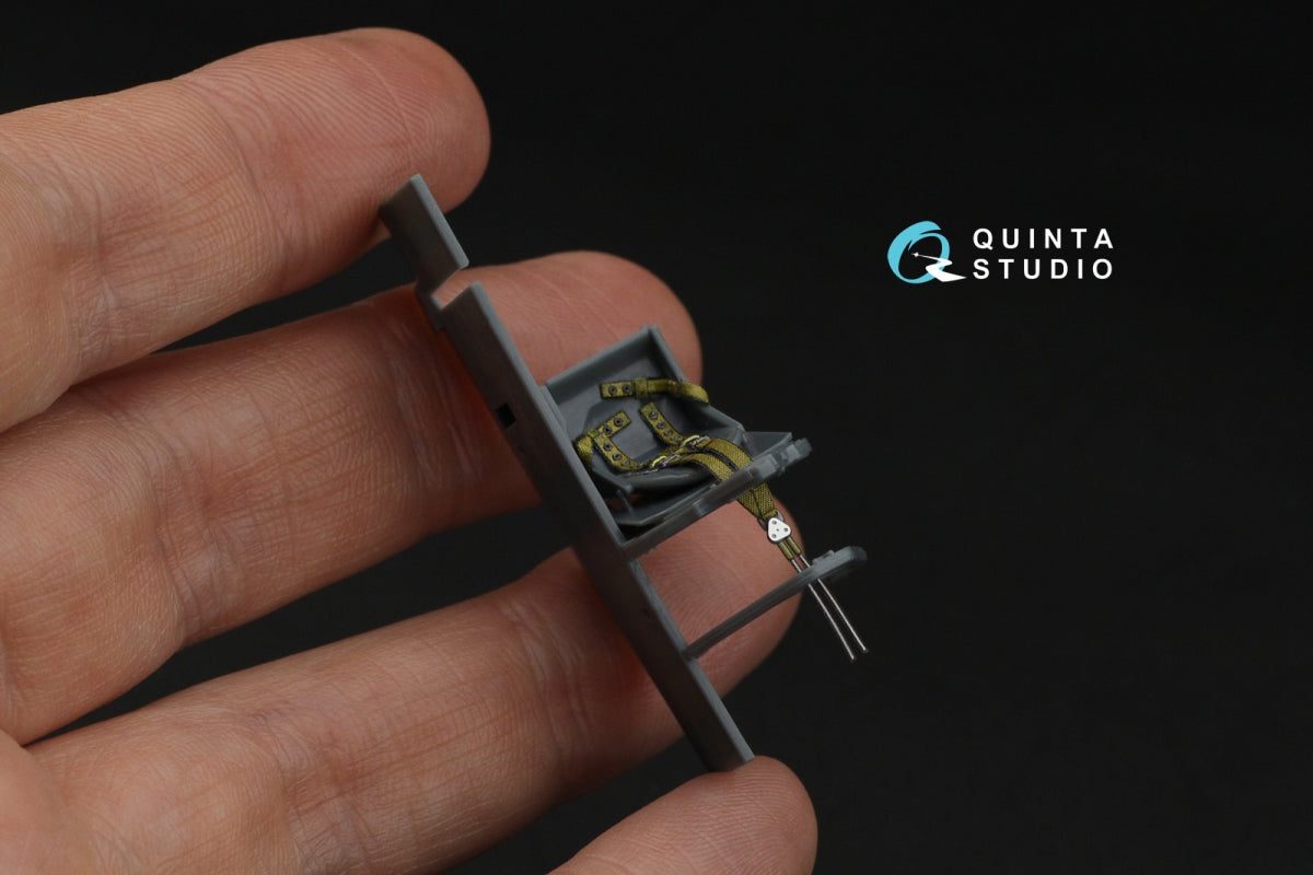 Quinta Studio QR+48102 British Fighter seatbelts (pre-war/early WWII) (with metal buckles) (All kits) 1/48 – imagen 7