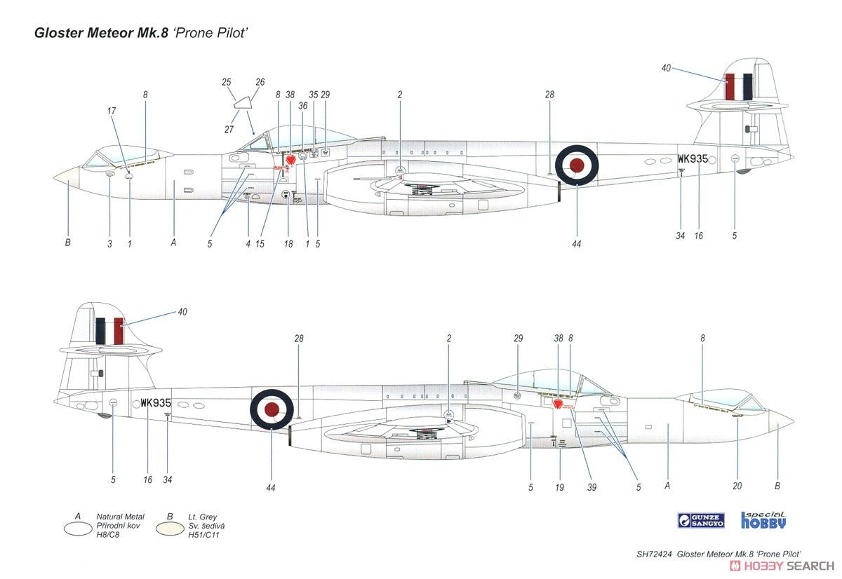 Special Hobby 72424 Gloster Meteor F.8 Prone Pilot 1/72 – Bild 5