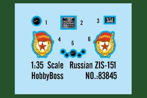 Hobby Boss 83845 Russian ZIS-151 1/35 – imagen 10