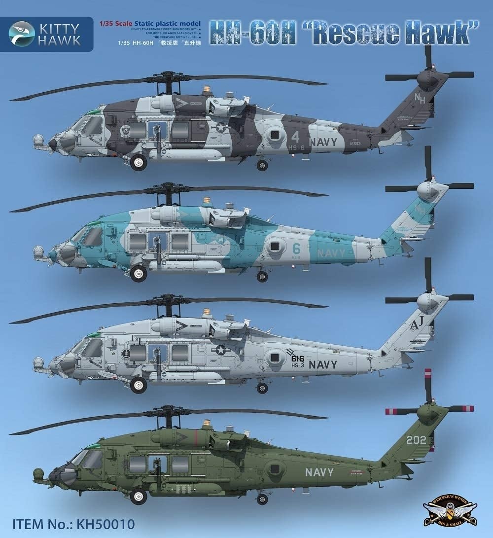Kitty Hawk 50010 HH-60H &amp;quot;Rescue Hawk&amp;quot; 1/35 – zdjęcie 2
