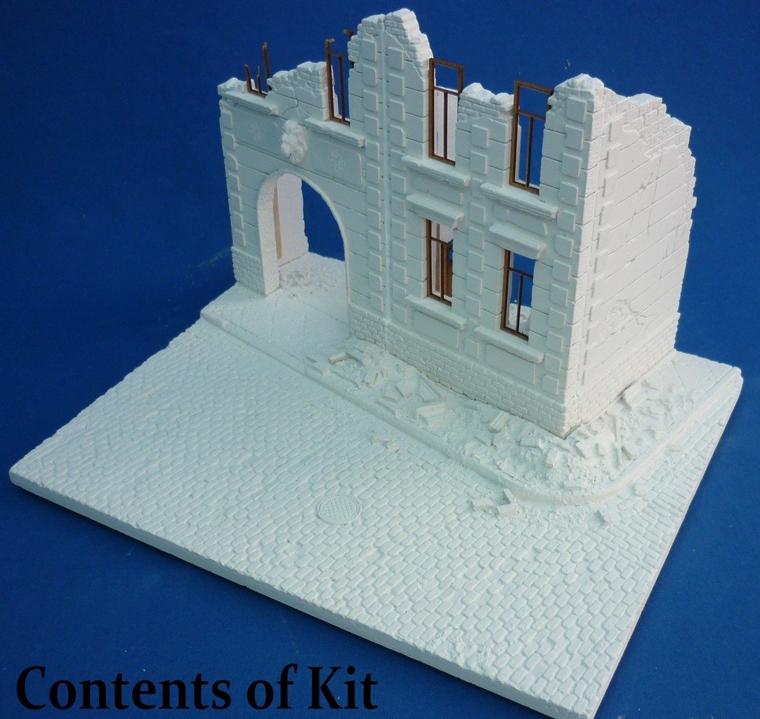RT-Diorama 35222 Diorama-Base: &amp;quot;Bombed out Street&amp;quot; 1/35 – immagine 2
