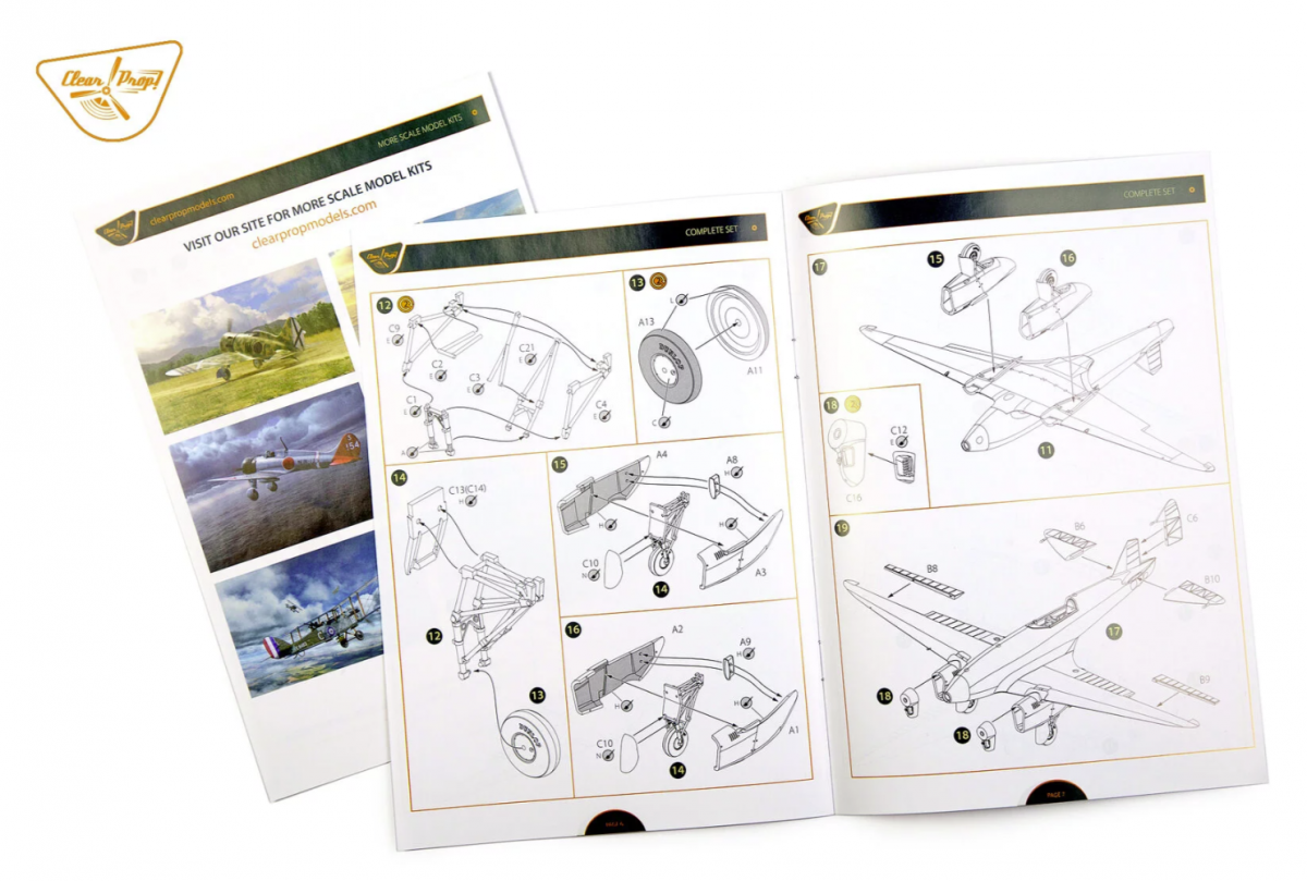Clear Prop! CP72019 DH.88 COMET ADVANCED KIT 1/72 – imagen 16