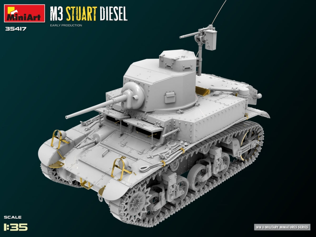 MiniArt 35417 M3 Stuart Diesel Early Production 1/35 – immagine 9