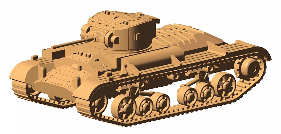 Zvezda 6280 British Infantry Tank &amp;quot;Valentine” II 1/100 – Bild 5