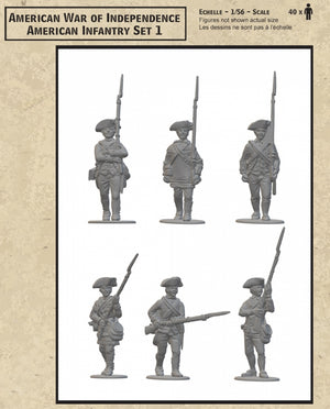 Hat 2003 American War of Independece - American Infantry Set 1 (40 Figures) 28mm
