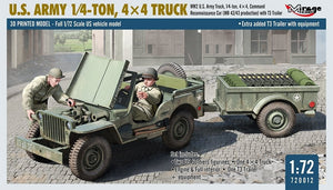 Mirage Hobby 720012 U.S. ARMY 1/4‑TON, 4×4 TRUCK 1/72 – Bild 2