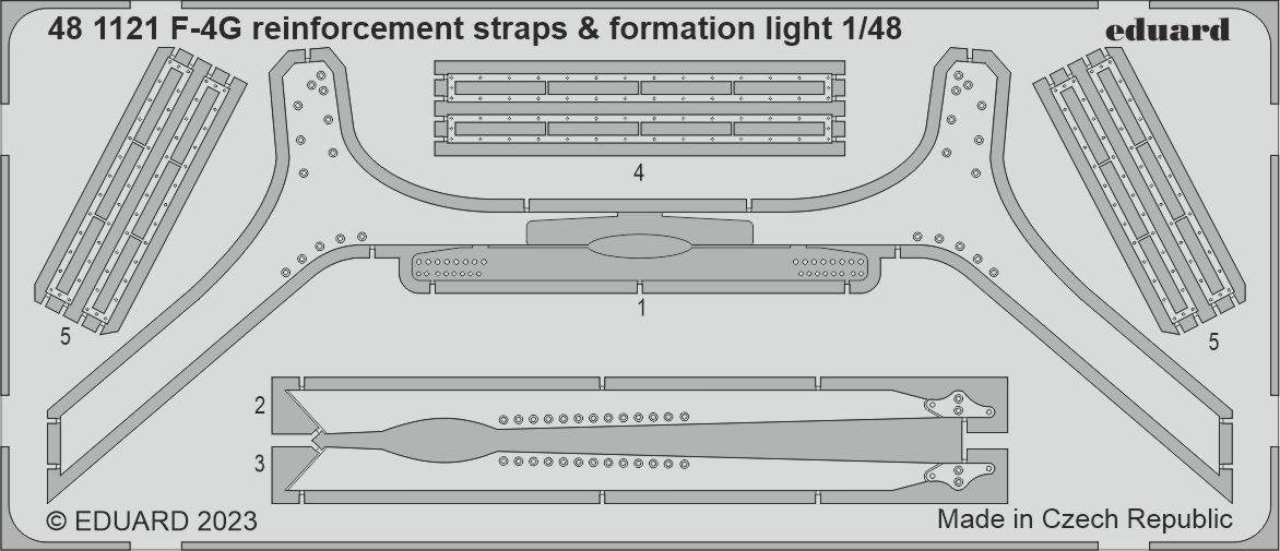 Eduard 481121 Sangles de renfort et feux de formation F-4G MENG 1/48