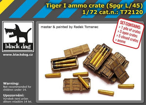 Black Dog T72120 Tiger I ammo crate 1/72 – zdjęcie 2