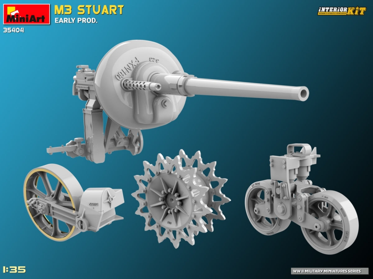 MiniArt 35404 M3 STUART EARLY PROD. INTERIOR KIT 1/35 – zdjęcie 13