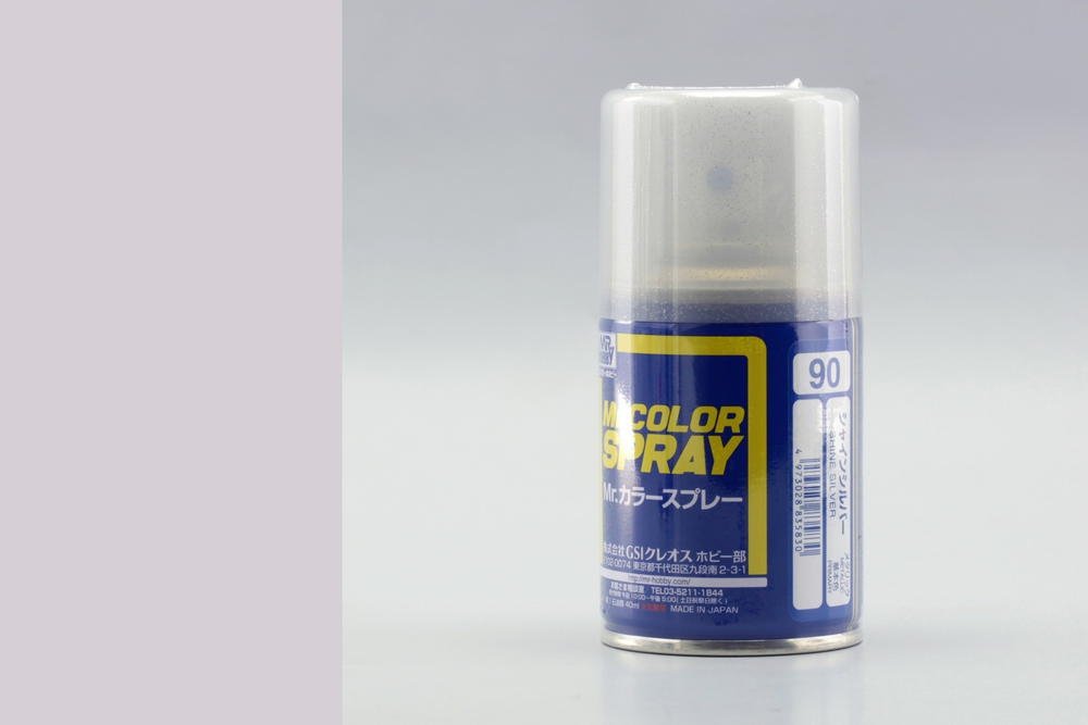 Mr.Hobby S-090 Shine Silver - Spray (Métallisé)