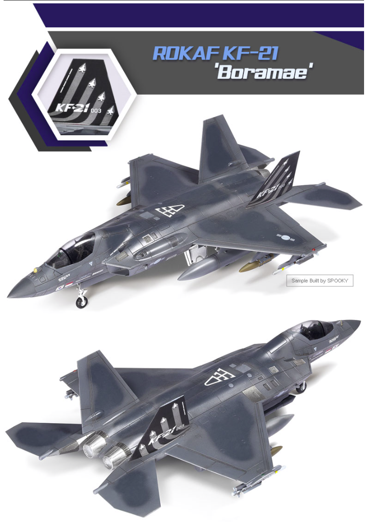 Academy 12585 ROKAF KF-21 Boramae 1/72 – immagine 5