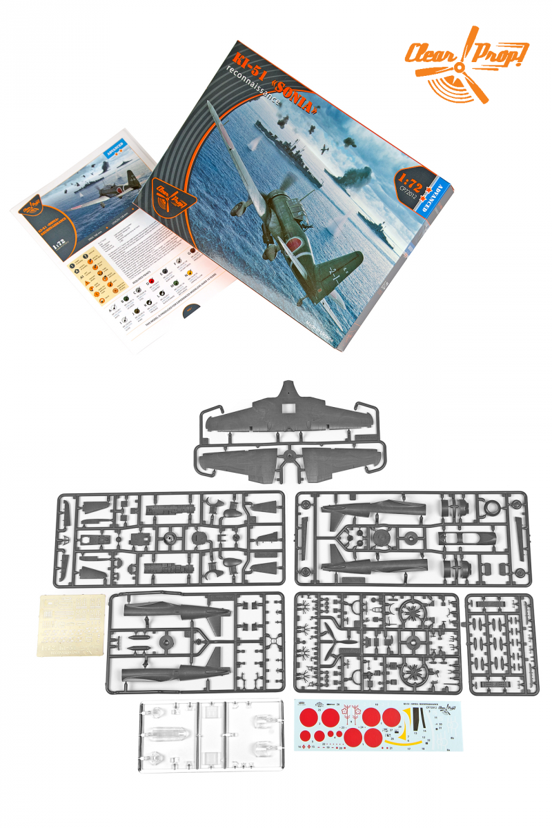 Clear Prop! CP72012 Ki-51 Sonia Reconnaissance ADVANCED KIT 1/72 – Bild 4