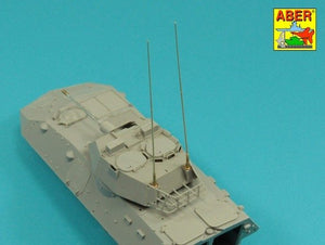 Aber R-44 Zestaw 2 anten VHF pojazdów NATO / Set of 2 NATO antennas with mount bases 1/35 – immagine 9