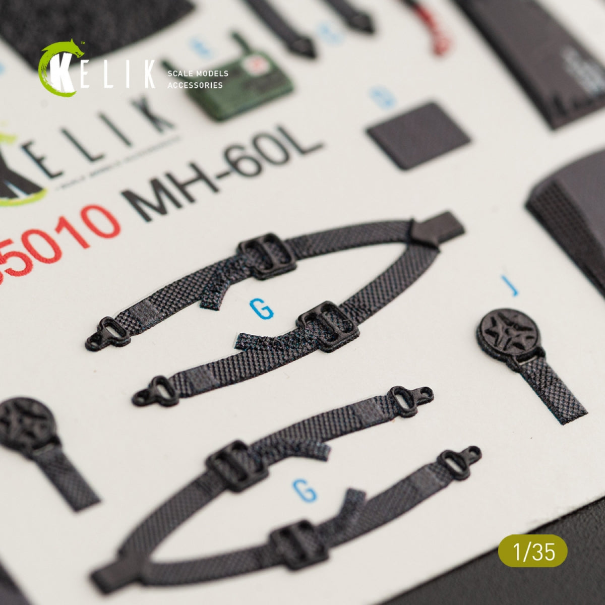 KELIK K35010 MH-60L BLACK HAWK INTERIOR 3D DECALS FOR KITTY HAWK KIT 1/35 – Bild 6
