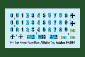 Hobby Boss 84840 German Pzkpfw IV Ausf.F2 Medium Tank 1/48 – imagen 3