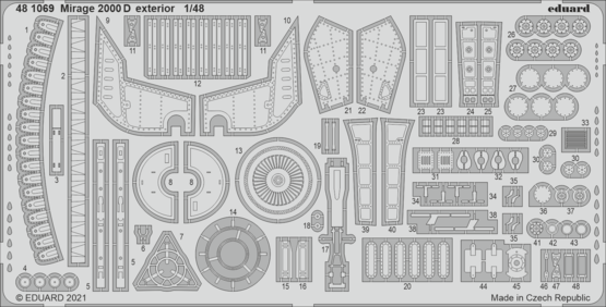 Eduard BIG49310 Mirage 2000D KINETIC MODEL 1/48 – immagine 3