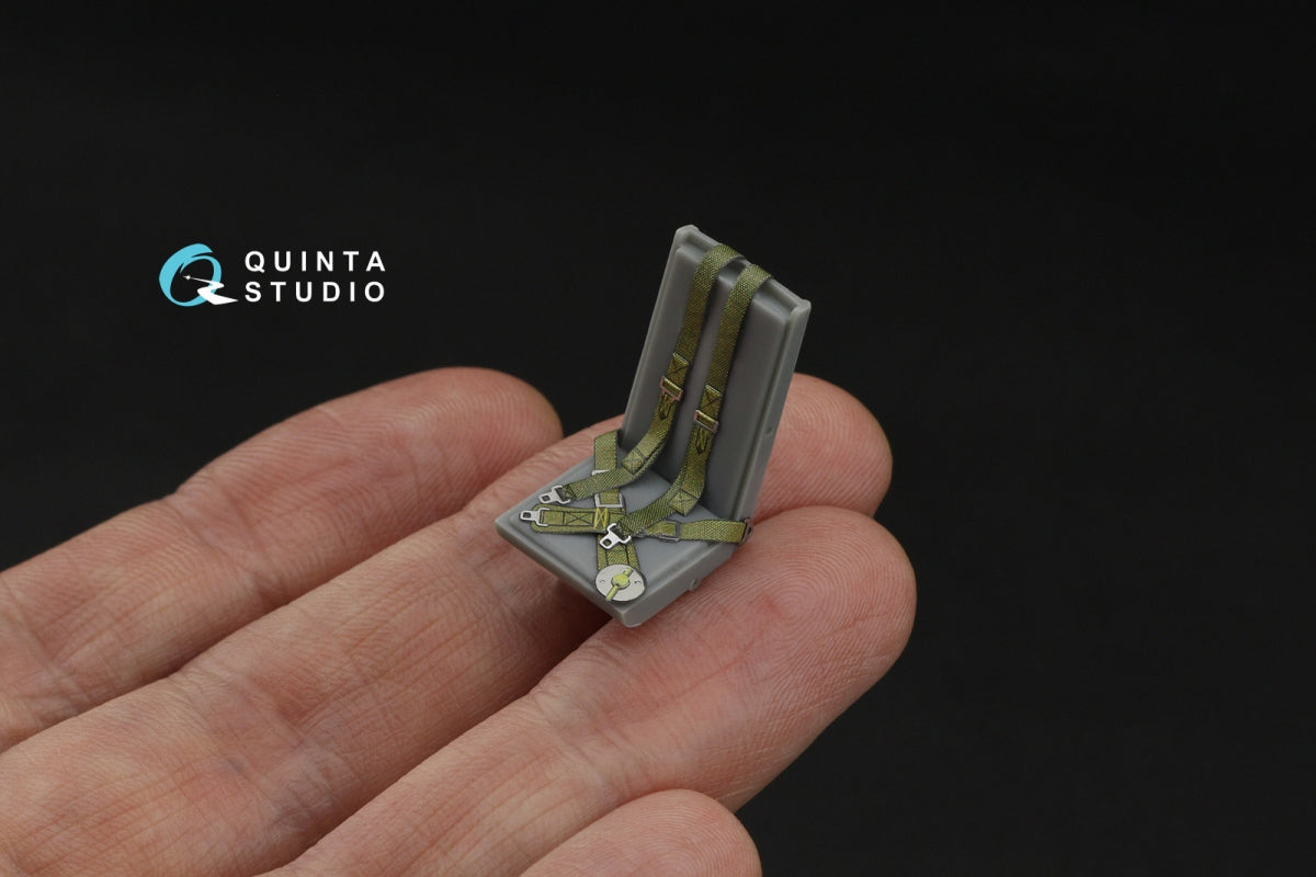 Quinta Studio QR+32047 British Fighter Seatbelts (late WWII, post-war) (with metal buckles) (All kits) 1/32 – image 6
