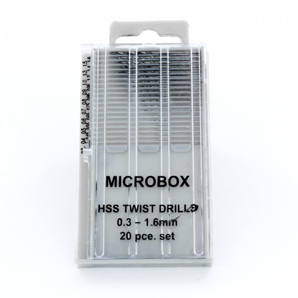 Coffret de forets Vallejo T01001 (20 pièces) 0,3-1,6 mm