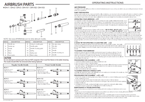 Sparmax DH-3 Airbrush - Nozzle 0,3mm – immagine 2