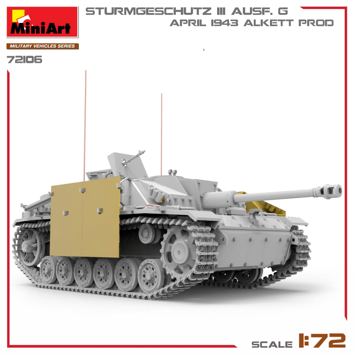 MiniArt 72106 STURMGESCHUTZ III AUSF. G, APRIL 1943 ALKETT PROD. 1/72 – Bild 4