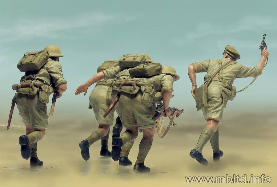 Master Box 3580 British Infantry in action (North Africa 1941-1943). Desert Battles. Kit 2 1/35 – imagen 4