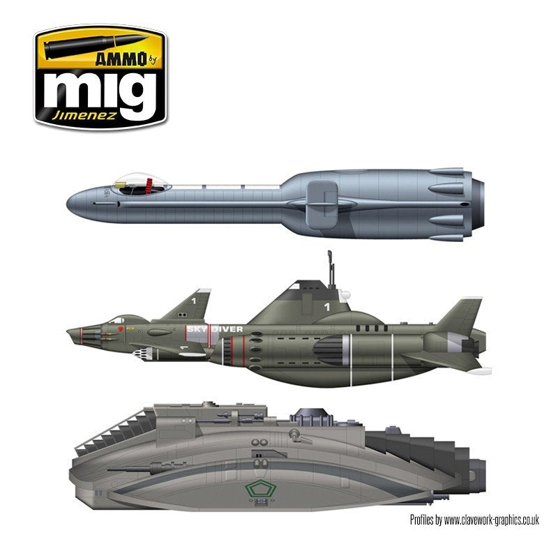 AMMO of Mig Jimenez 7131 SPACE FIGHTERS SCI-FI COLORS 6x17ml – image 3