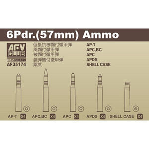 AFV Club 35174 Ammunition 6 Pdr (57mm) 1/35 – immagine 2