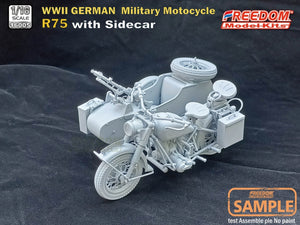 Freedom 16005 R75 with Sidecar WWII German Motorcycle 1/16 – Bild 9