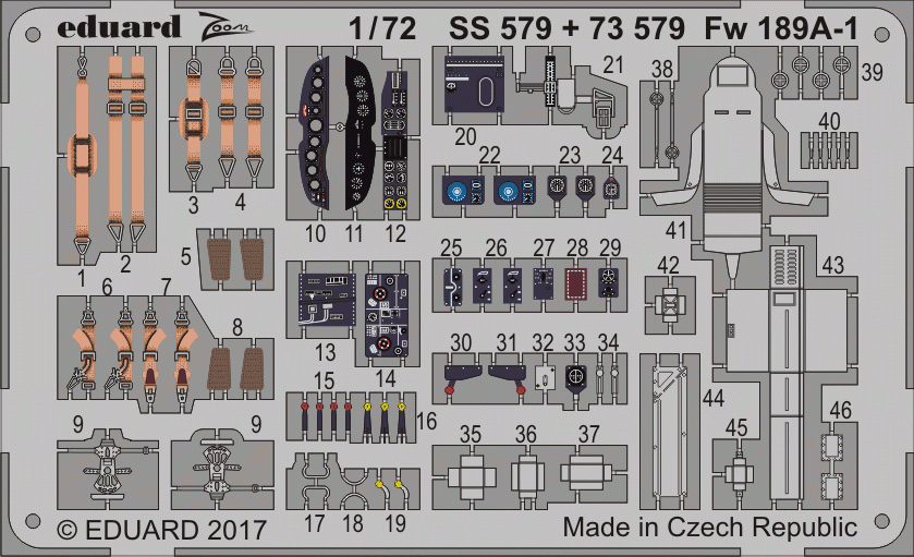 Eduard 73579 Fw 189A-1 ICM 1/72