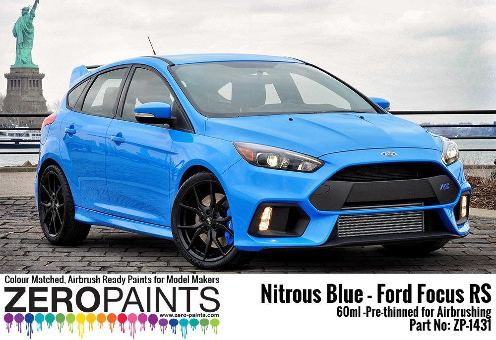 Zero Paints ZP-1431 Nitrous Blue - Ford Focus RS Paint 60ml – Bild 2