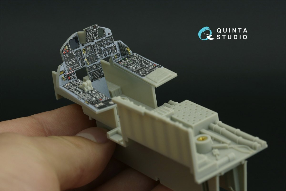 Quinta Studio QDS-32155 F-15C Early/F-15A/F-15J early 3D-Printed &amp;amp; coloured Interior on decal paper (Tamiya) (small version) 1/32 – imagen 7