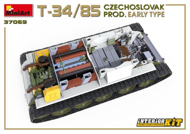 Miniart 37069 T-34/85 Czechoslovak Prod. Early Type 1/35 – image 17