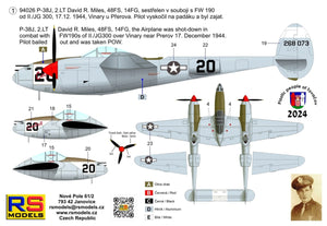 RS Models 94026 Lockheed P-38 J-15 LO - Battle over Moravia (Limited Edition) 1/72 – immagine 2