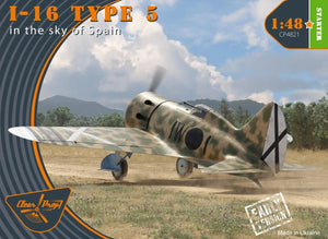 Clear Prop! CP4821 I-16 type 5 (version initiale « dans le ciel d&amp;#39;Espagne ») KIT DE DÉMARRAGE 1/48