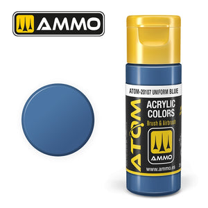 Munitions Mig Jimenez 20107 ATOM COLOR Bleu Uniforme 20 ml