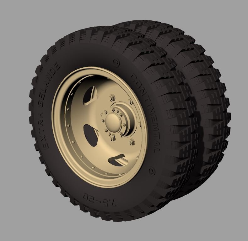 Panzer Art RE35-737 Opel Blitz Road Wheels Early (Gelande Pattern) 1/35 – immagine 2