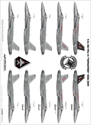 HobbyDecal AL48010V1 F/A-18E Tophatters 2008-2009 1/48 – Bild 3