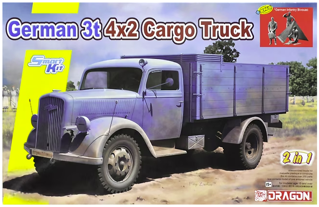 Dragon 6974 Camion cargo allemand 3t 4x2 (2 en 1) 1/35 – image 2