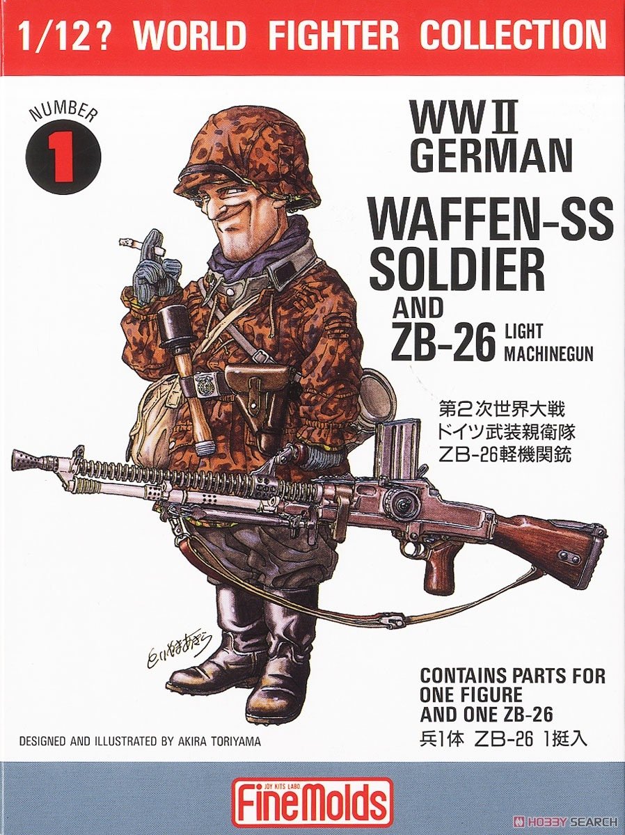 FineMolds FT1 W.W.II German Soldier &amp;amp; ZB26 1/12