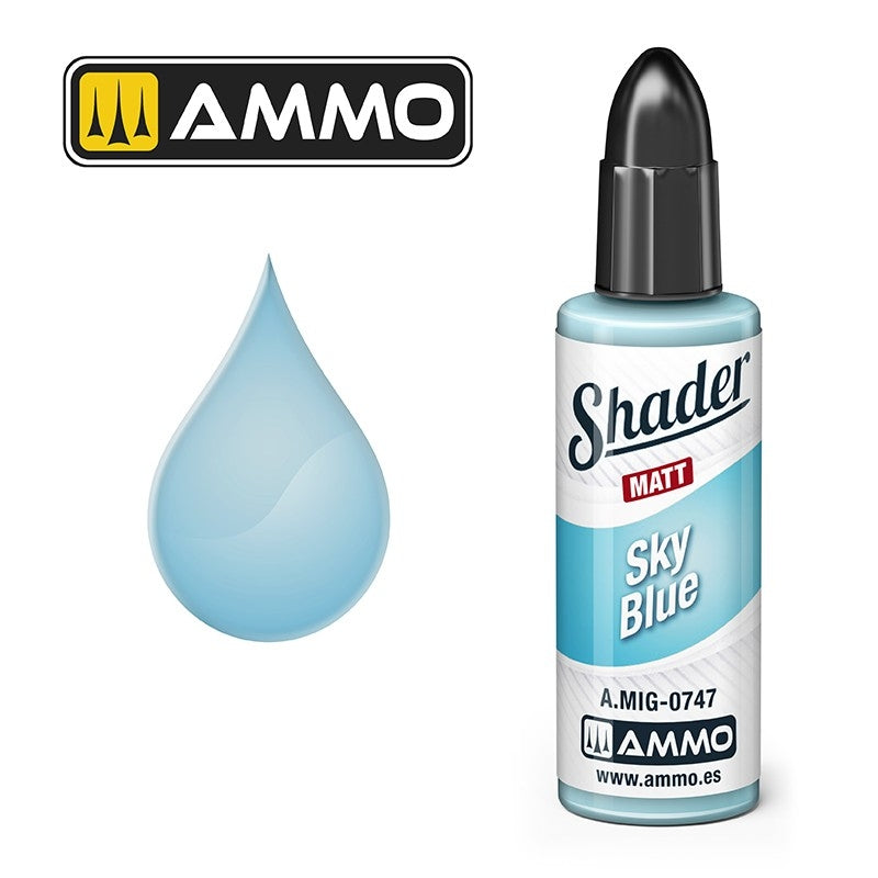 Munitions de Mig Jimenez A.MIG 0747 Sky Blue Shader Matt
