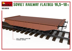 MiniArt 35303 Soviet Railway Flatbed 16,5-18t 1/35 – immagine 6