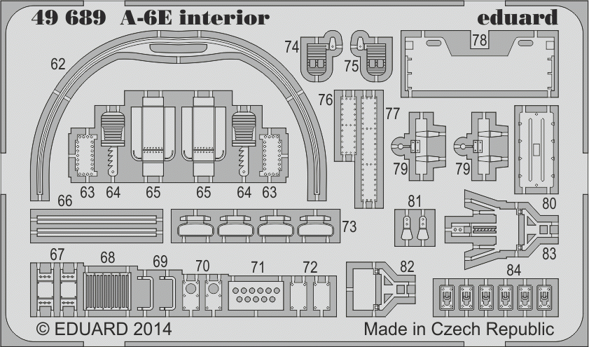 Eduard 49689 A-6E interior S. A. HOBBY BOSS 1/48 – Bild 2