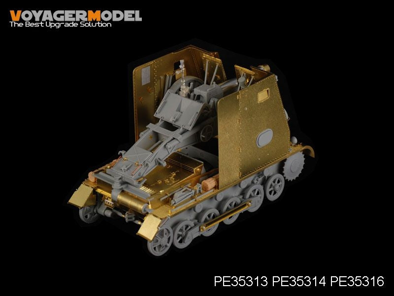 Voyager Model PE35313 WWII German 150mm s.IG.33(Sf) auf Pz.Kpfw.I Ausf.B Basic For DRAGON 6259 1/35 – zdjęcie 5