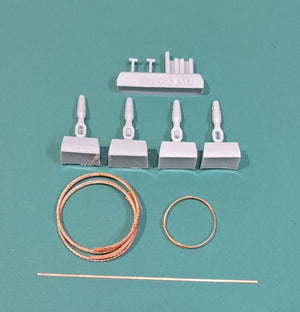 Eureka XXL ER-3575 K2 Black Panther MBT Towing Cables &amp;amp; Holders (Academy) 1/35