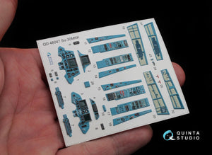 Quinta Studio QD48047 Su-30MKK 3D-Printed &amp;amp; coloured Interior on decal paper (for HobbyBoss kit) 1/48 – Bild 3