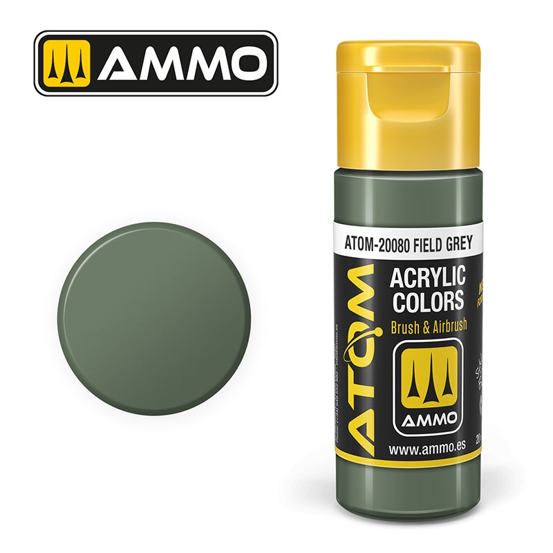 Munitions Mig Jimenez 20080 ATOM COLOR Gris anthracite 20 ml