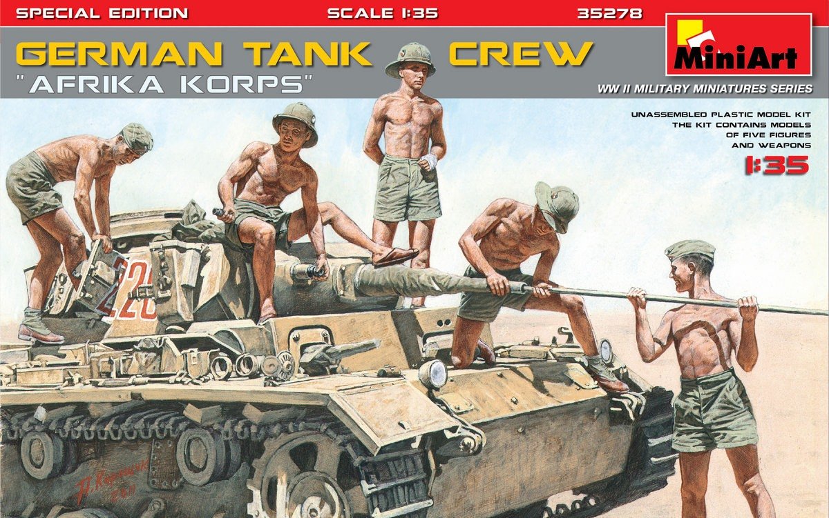 MiniArt 35278 German Tank Crew Africa Korps - Special Edition 1/35