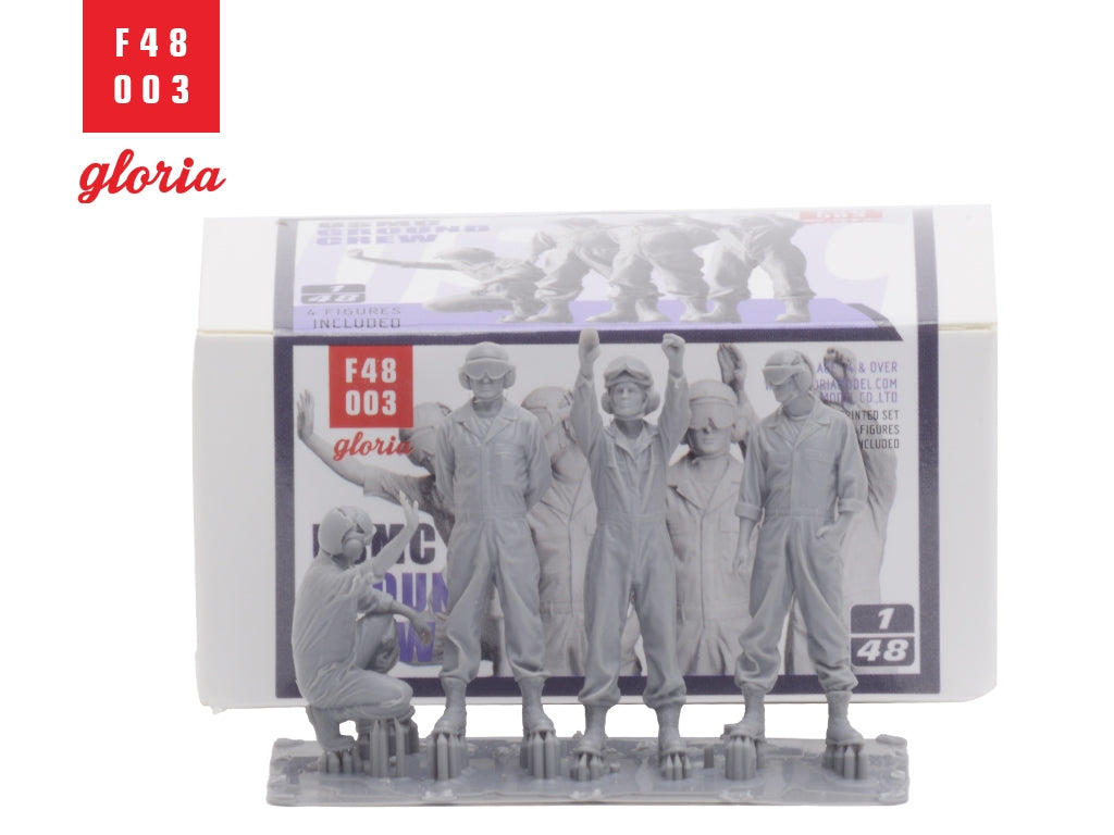 Gloria F48003 USMC Ground Crew 4 x 3D Printed figures 1/48 – Bild 3